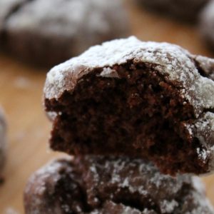 recette des crinkles au chocolat"
