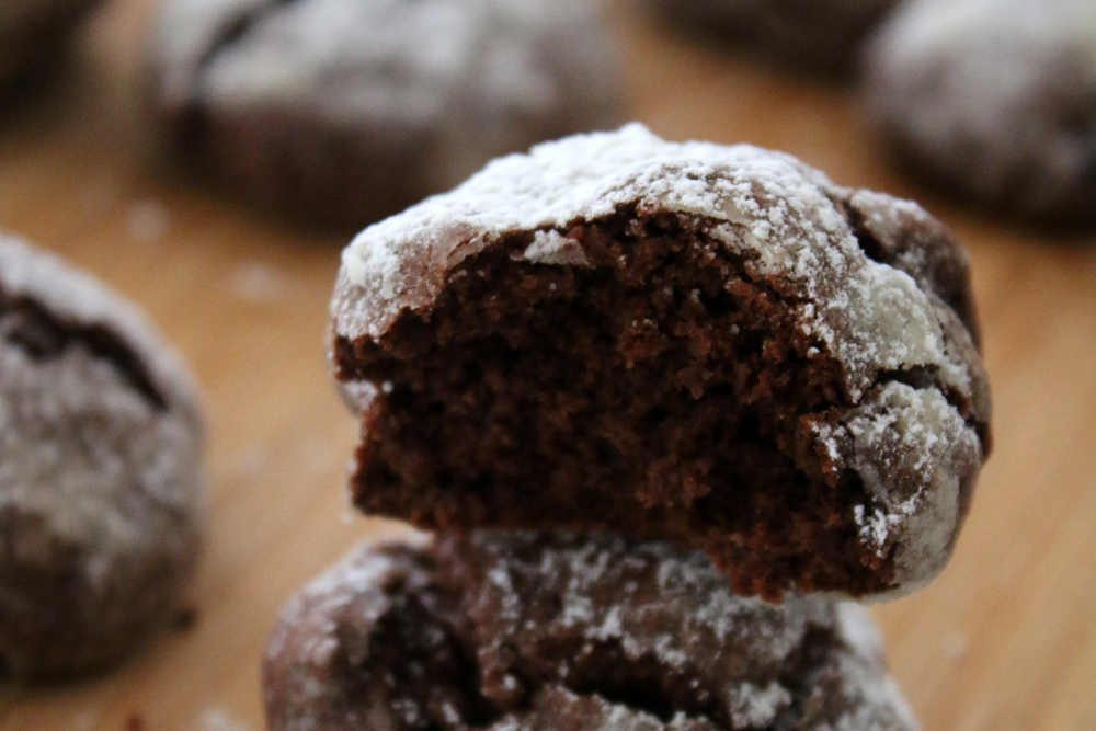 recette des crinkles au chocolat"