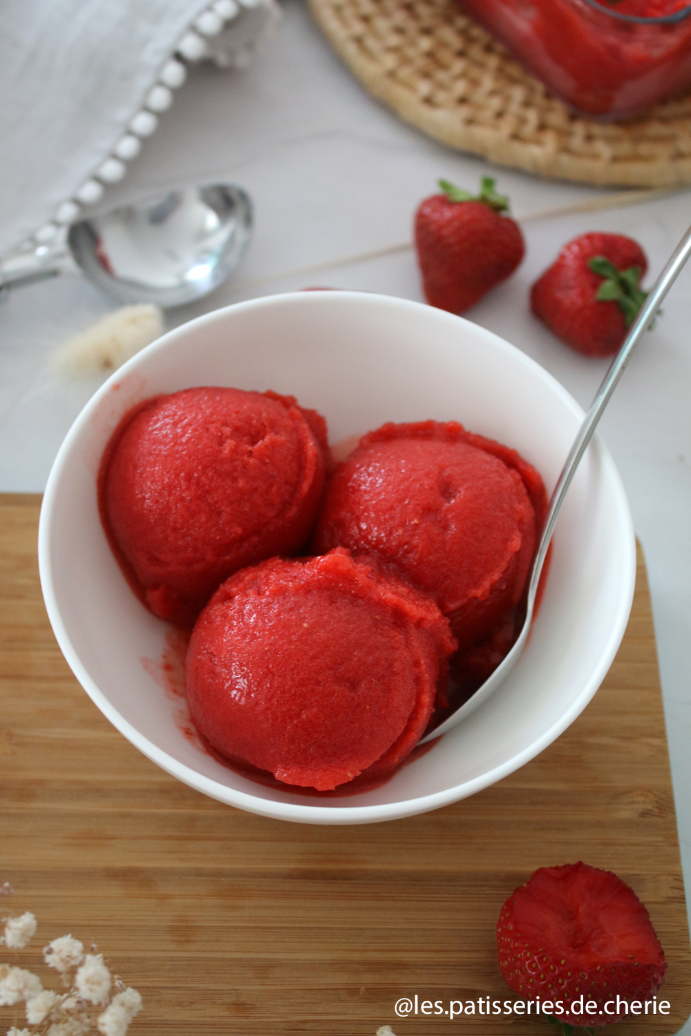 sorbet fraise