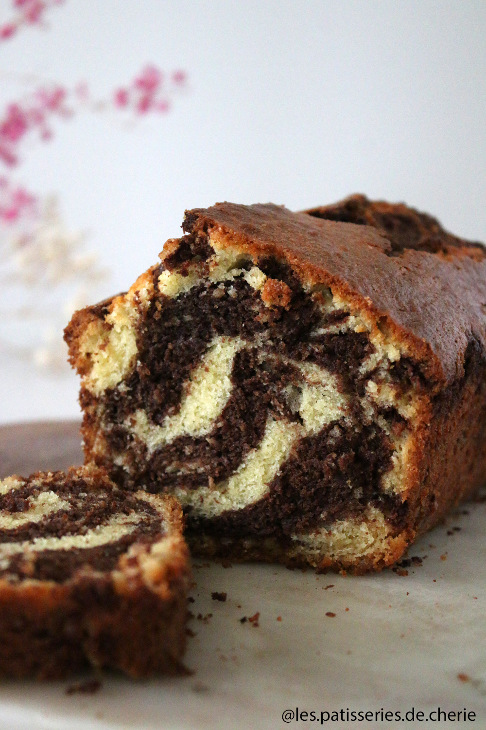gateau marbré chocolat vanille
